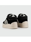 Кроссовки Adidas Campus Black / White with Fur