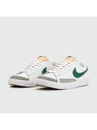 Кроссовки Nike Blazer Low 77 Leather White / Green
