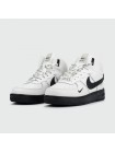 Кроссовки Air Force 1 Mid White Black with Fur