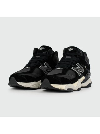 Кроссовки New Balance 9060 Mid Black / White with Fur