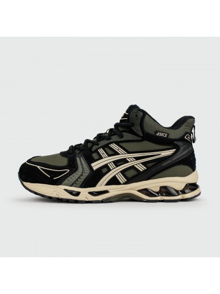 Кроссовки Asics Gel-Kayano 14 Mid Green Black with Fur