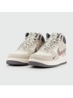 Кроссовки Nike Air Force 1 Mid Grey / Wh. with Fur Wmns