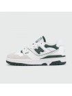 Кроссовки New Balance 550 White / Green logo