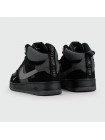 Кроссовки Nike Air Force 1 Mid Black / Grey with Fur