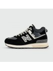 Кроссовки New Balance 574 Mid Black / White with Fur