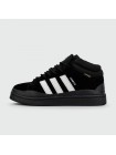 Кроссовки Adidas Campus Black White with Fur