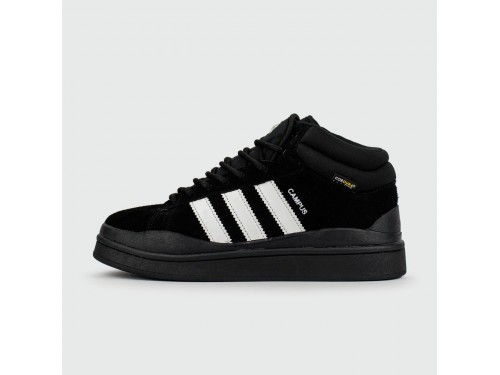 Кроссовки Adidas Campus Black White with Fur