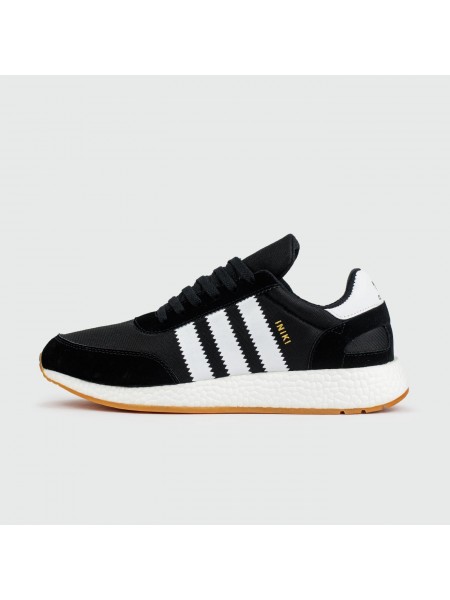 Кроссовки Adidas Iniki Runner Boost Black / White / Wh. Str