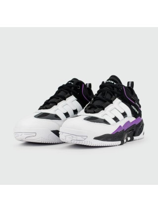 Кроссовки Adidas Niteball White Purple with Fur