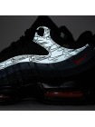 Кроссовки Nike Air Max 95 Grey Black / Red with Fur