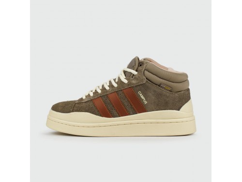 Кроссовки Adidas Campus Brown / White with Fur