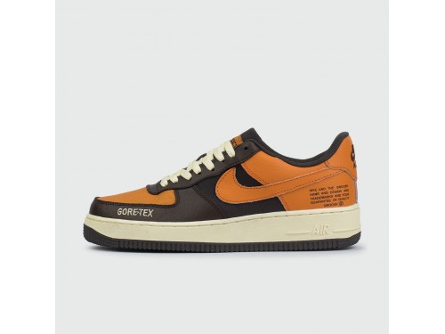 Кроссовки Nike Air Force 1 Low Gore-tex Brown / Orange