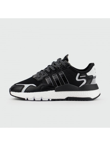 Кроссовки Adidas Nite Jogger Black / White Wmns