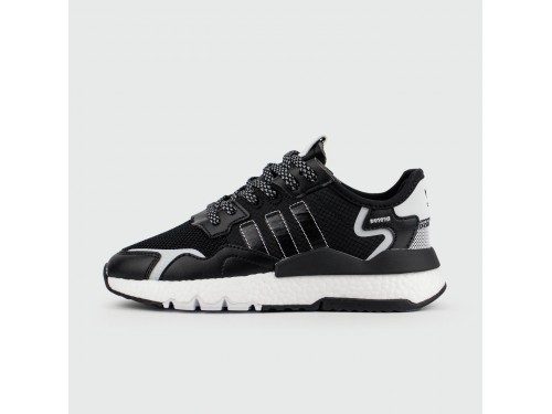 Кроссовки Adidas Nite Jogger Black / White Wmns