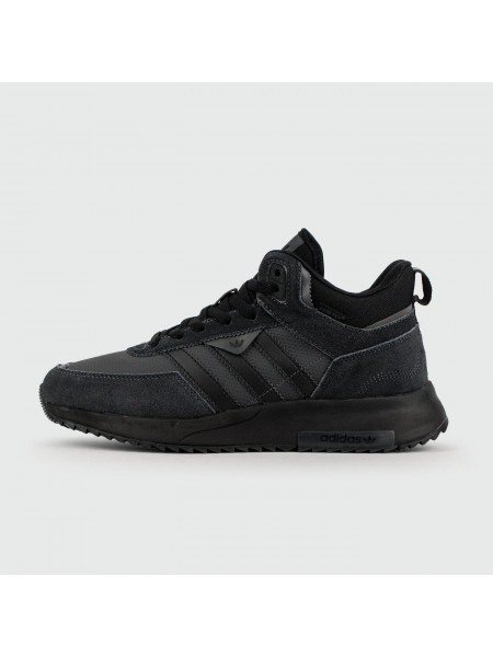 Кроссовки Adidas Retropy F2 Mid Black with Fur