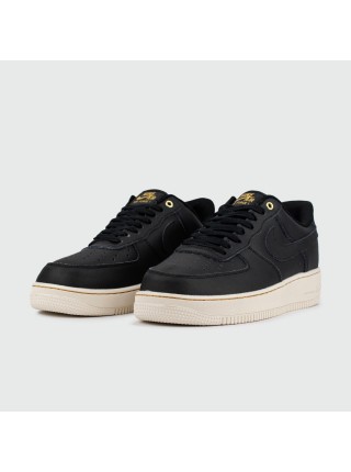 Кроссовки Nike Air Force 1 Low Black / White Leather