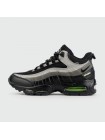 Кроссовки Nike Air Max 95 Grey Black / Green with Fur