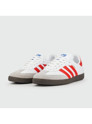 Кроссовки Adidas Samba OG White Red Str.