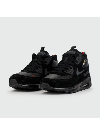 Кроссовки Nike Air Max 90 Mid Black with Fur