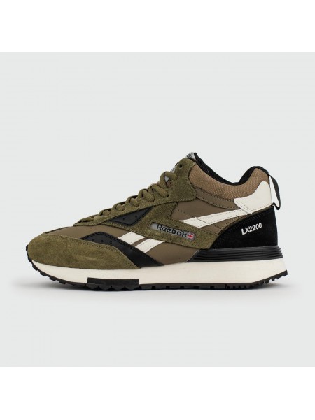 Кроссовки Reebok LX 2200 Mid Olive White with Fur