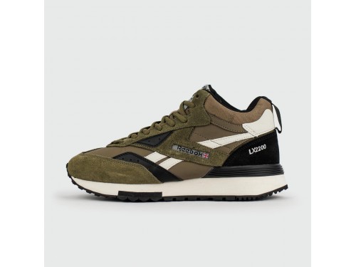 Кроссовки Reebok LX 2200 Mid Olive White with Fur