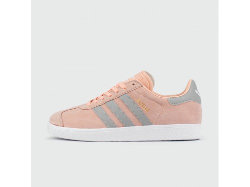 Adidas gazelle deals grey and pink