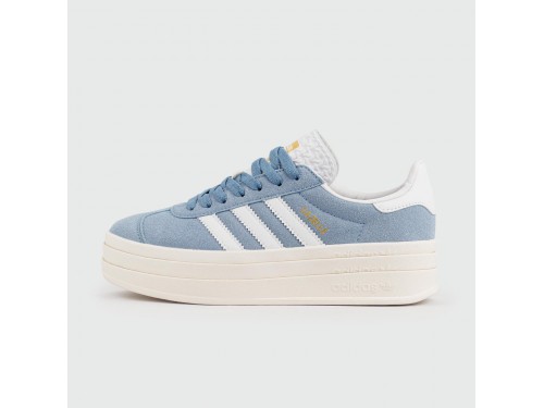 Кроссовки Adidas Gazelle Bold Sky Blue / White Wmns