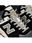 Кроссовки New Balance 574 Mid Black / White with Fur