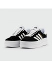 Кроссовки Adidas Gazelle Bold Black / White Wmns