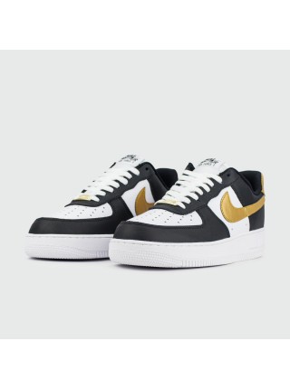 Кроссовки Nike Air Force 1 Low White Black Gold