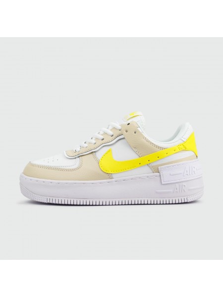 Кроссовки Nike Air Force 1 Shadow White Yellow
