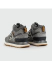 Кроссовки New Balance 574 Mid Grey / White with Fur Wmns