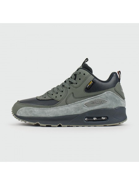 Кроссовки Nike Air Max 90 Mid Olive Grey with Fur