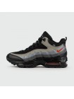 Кроссовки Nike Air Max 95 Grey Black / Red with Fur