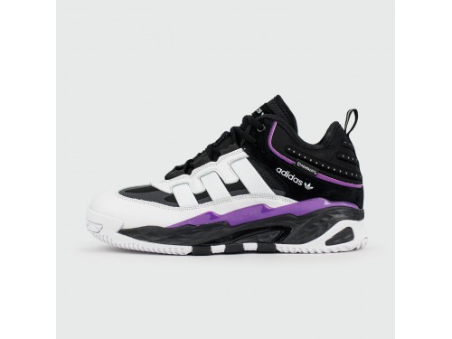 Кроссовки Adidas Niteball White Purple with Fur