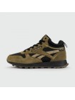 Кроссовки Reebok Classic Utility Suede Olive Black with Fur