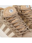 Кроссовки Adidas Campus Beige / White with Fur