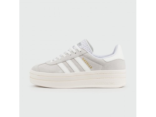 Кроссовки Adidas Gazelle Bold Grey / White Wmns