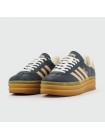 Кроссовки Adidas Gazelle Bold Blue / Gum Wmns