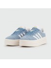 Кроссовки Adidas Gazelle Bold Sky Blue / White Wmns