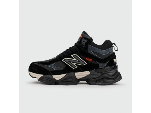 Кроссовки New Balance 9060 Mid Black / Black with Fur