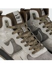 Кроссовки Nike Air Force 1 Mid L.Grey / Black Ftwr with Fur