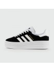 Кроссовки Adidas Gazelle Bold Black / White Wmns