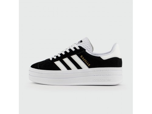 Кроссовки Adidas Gazelle Bold Black / White Wmns