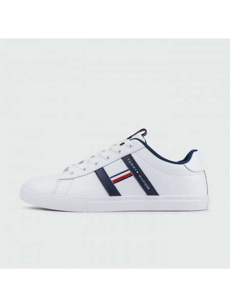 Кеды Tommy Hilfiger Essential Sneaker White / Blue virt
