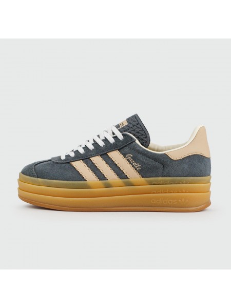 Кроссовки Adidas Gazelle Bold Blue / Gum Wmns