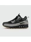 Кроссовки Nike Air Max 90 Mid Black Grey with Fur