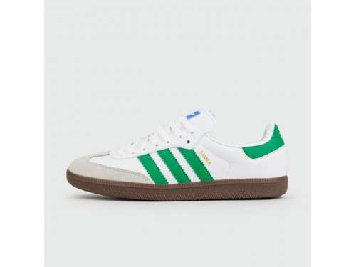 Кроссовки Adidas Samba OG White Green new