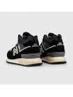 Кроссовки New Balance 574 Mid Black / White with Fur