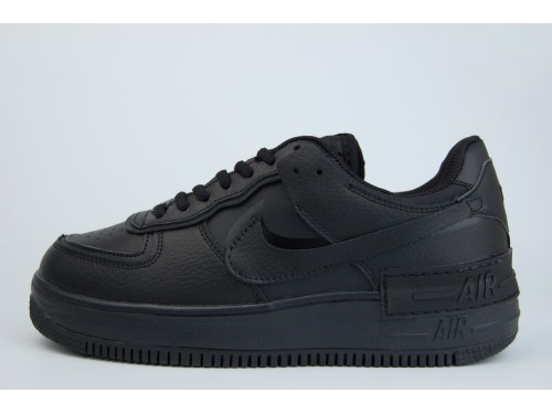 Кроссовки Nike Air Force 1 Low Shadow Fur Triple Black